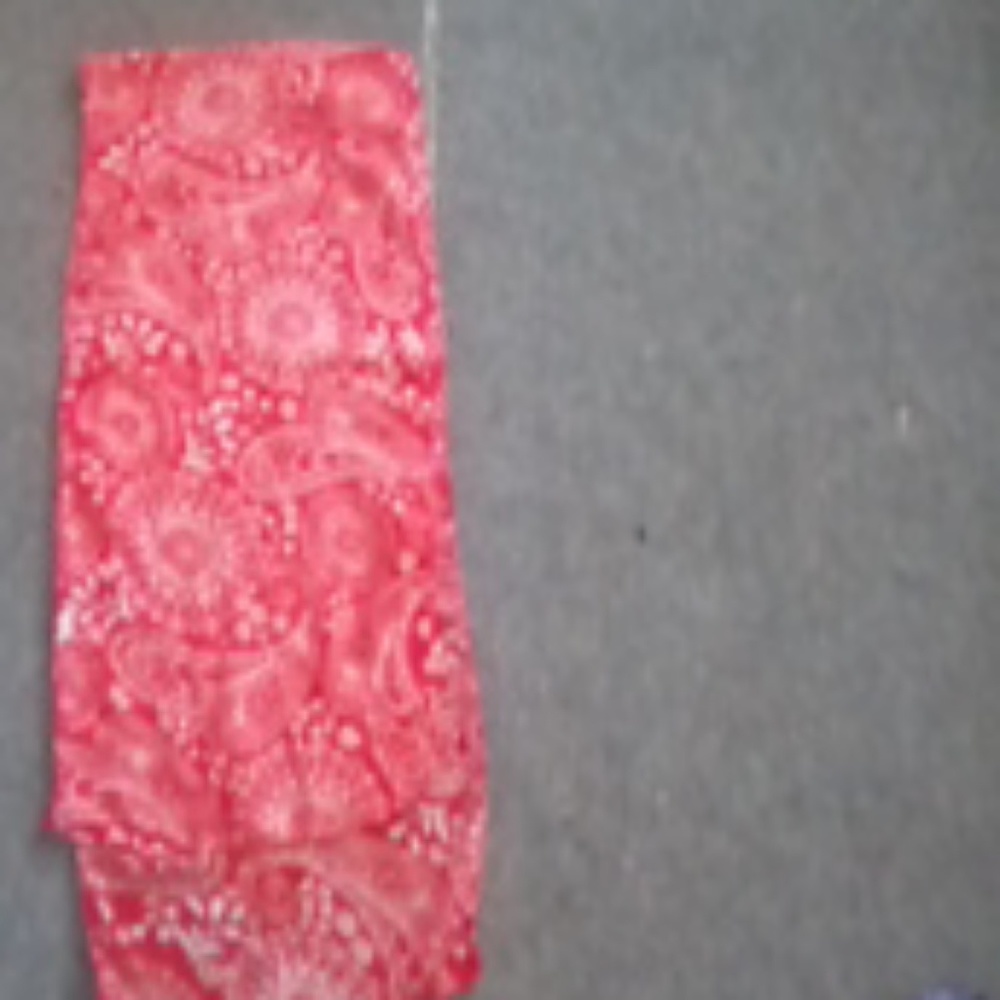 Red and white scarf